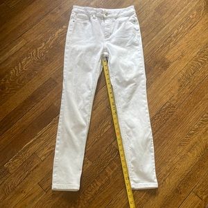 White high rise skinny jeans
